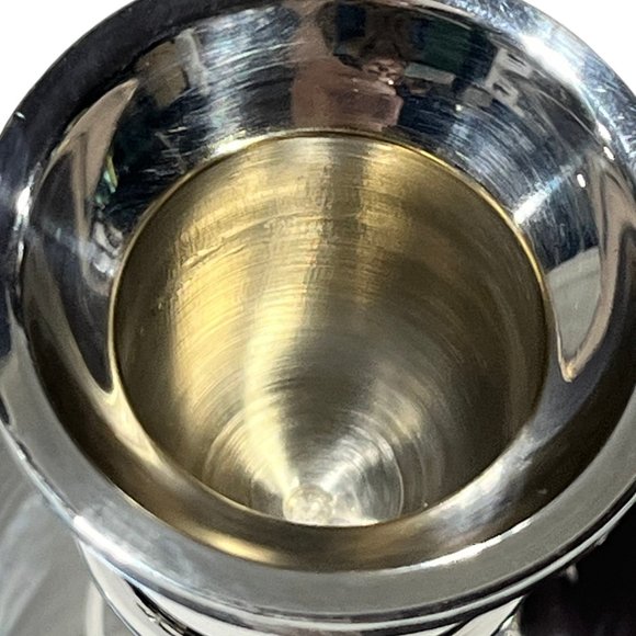 Vintage Silver Plate Candlesticks, Round Base - Set of 2 - Picture 6 of 8